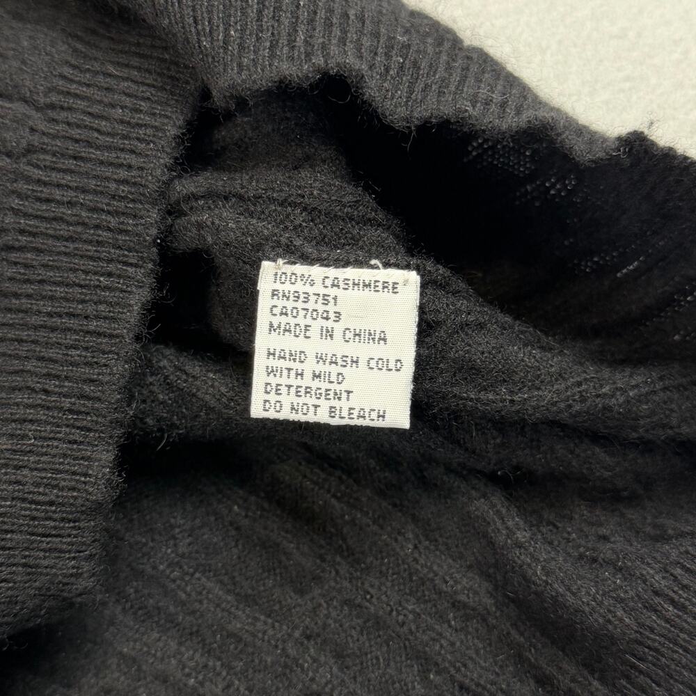 Colour Works black Cashmere Sweater Size Large - Picture 5 of 7